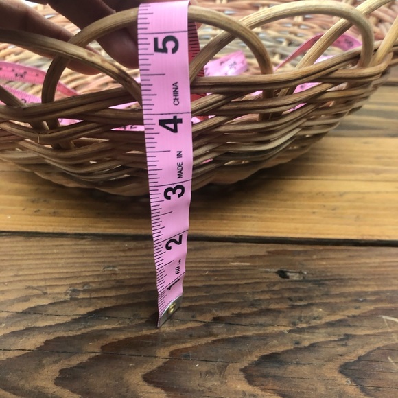 Handmade Hand dyed Boho basket one of a kind Cottagecore - Picture 14 of 15